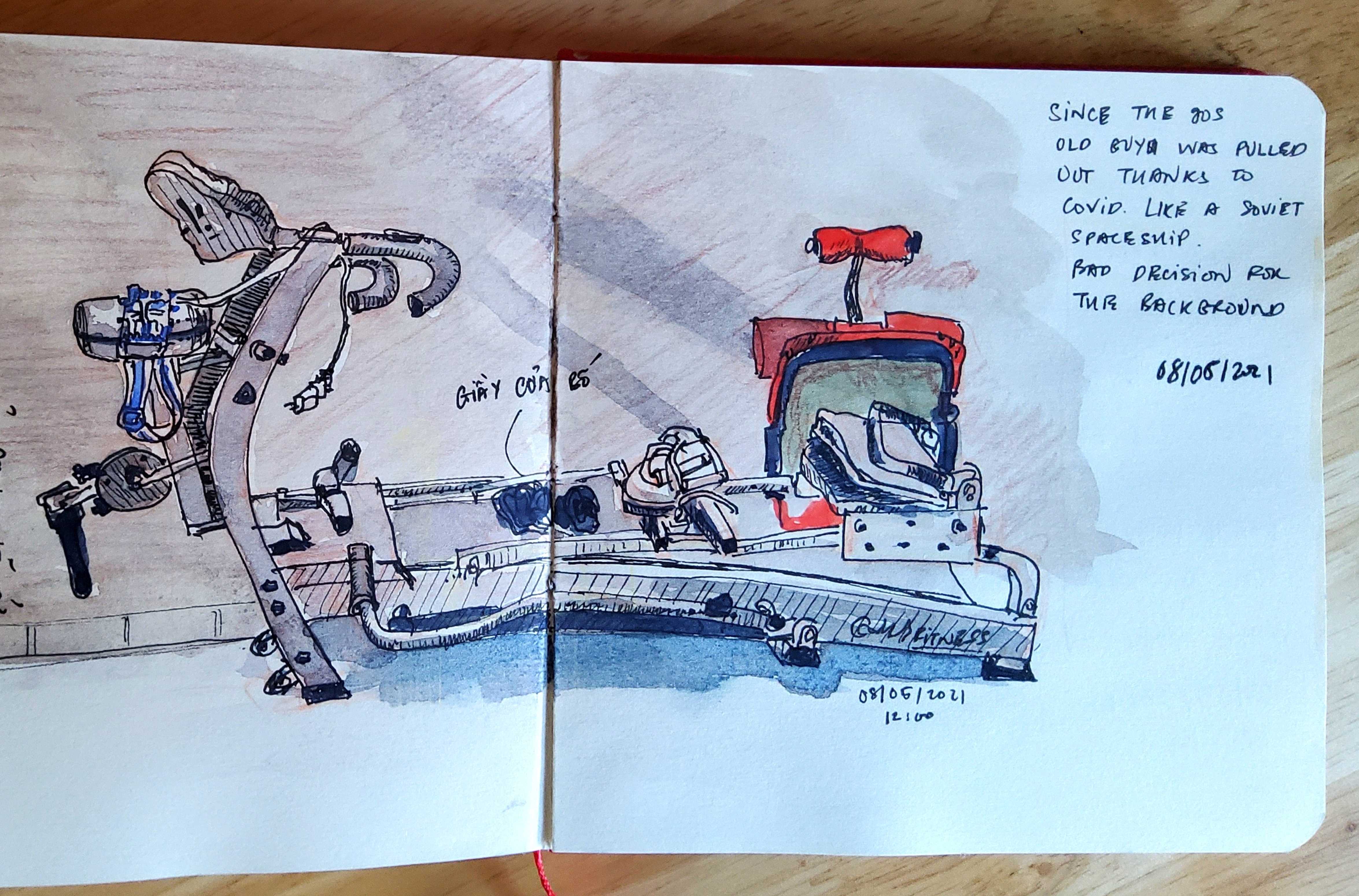 sketch, treadmill 